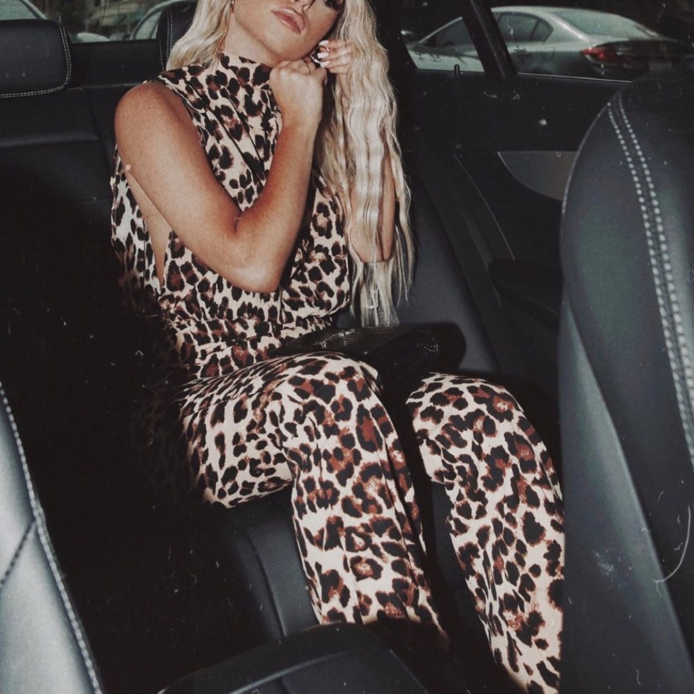 Animal Print Jumpsuit